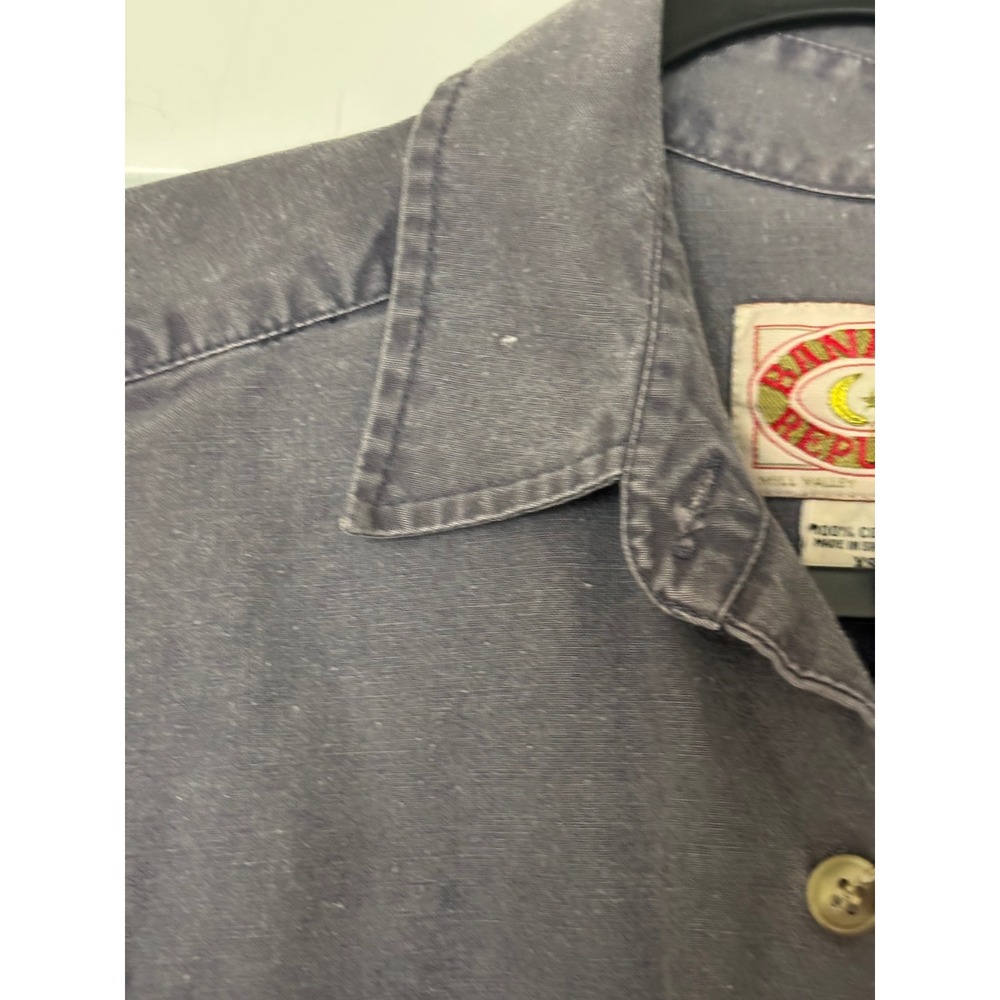Vintage Banana Republic Cotton Utility Jumpsuit Boiler Suit Grey XS Mill Valley - Picture 5 of 10